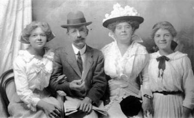 George Bessie and daughters