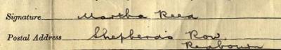 Signature on 1911 Census Return