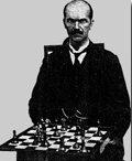 Cyril Kipping playing chess